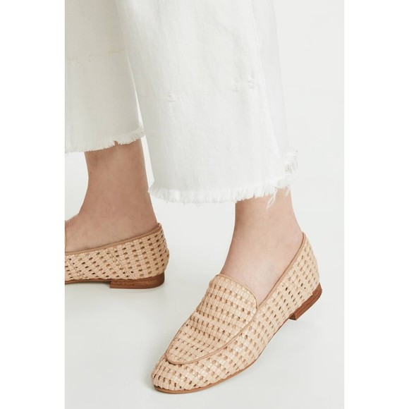 Kaanas NEW Amalfi Basket Weave Flats Coffee Loafers Sz.11 - Picture 2 of 11